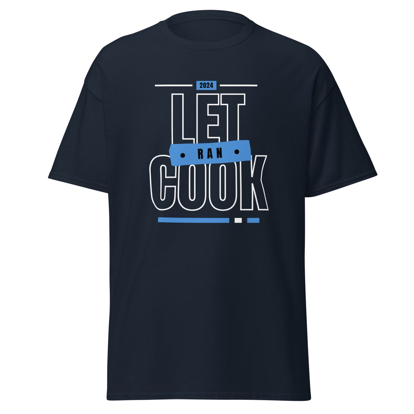 Let Ran Cook Blue Outline classic tee