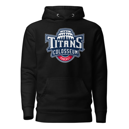 Titans Colosseum Podcast Logo Hoodie