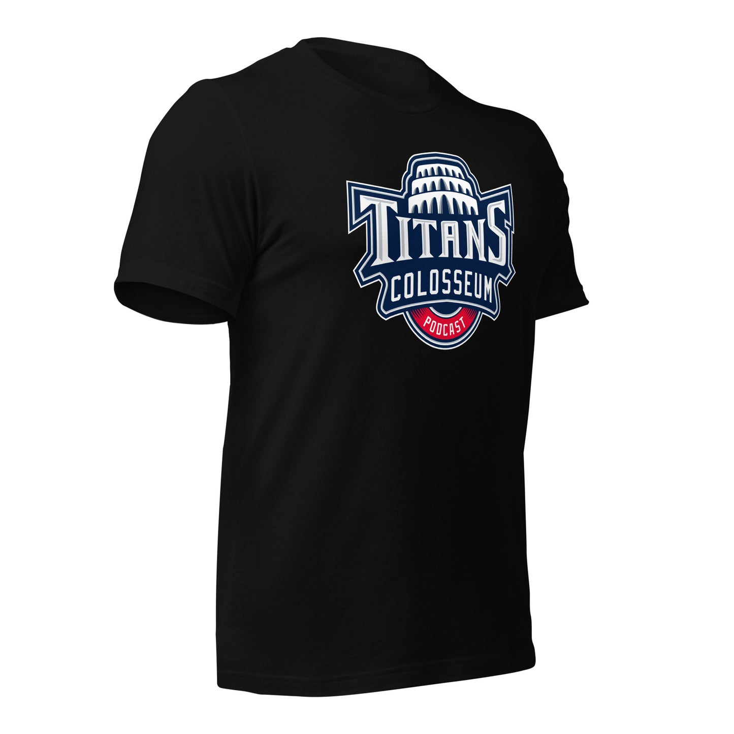 Titans Colosseum Podcast Logo t-shirt