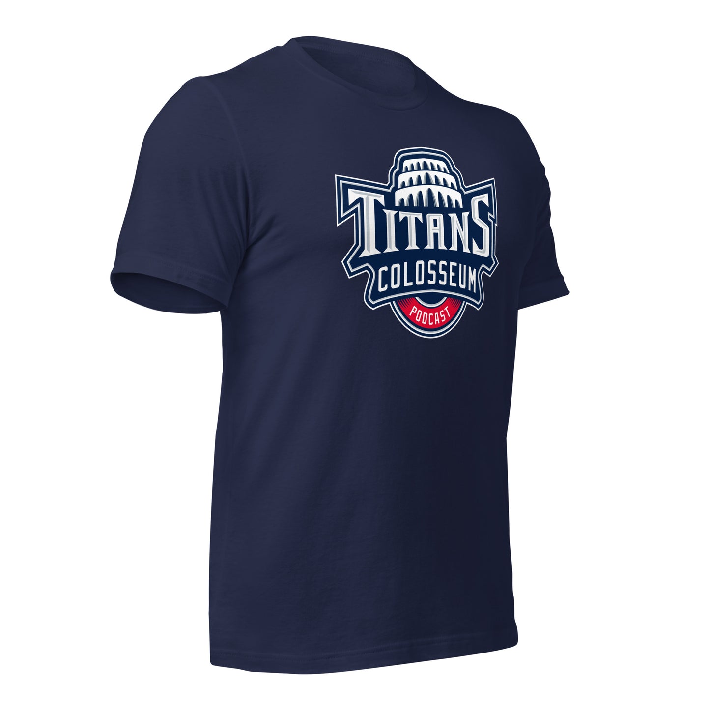 Titans Colosseum Podcast Logo t-shirt