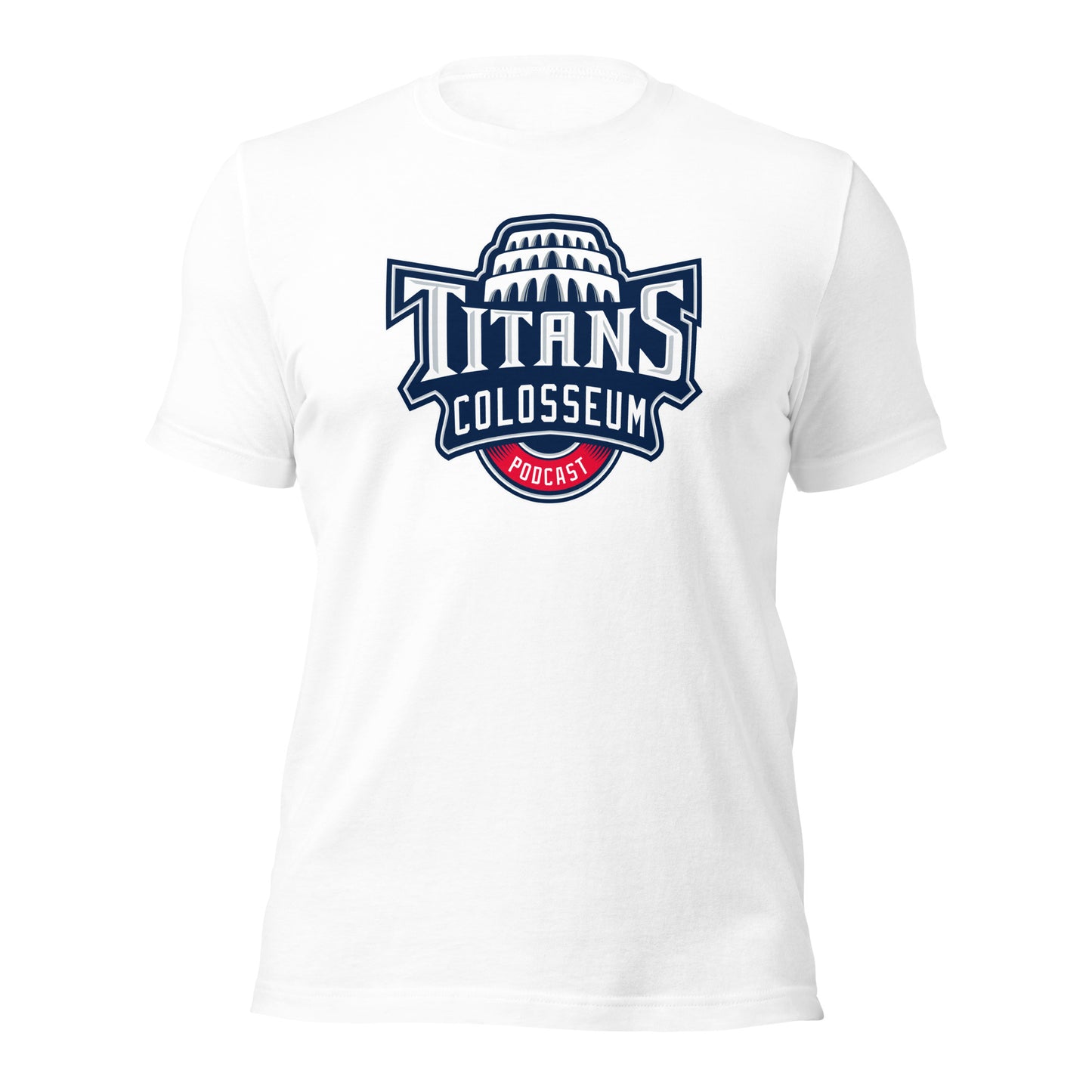 Titans Colosseum Podcast Logo t-shirt